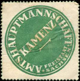 Amtshauptmannschaft Kamenz - Freistaat Sachsen