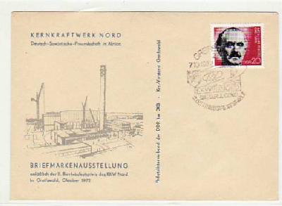 Greifswald Kernkraftwerk Briefmarkenausstellung 1972