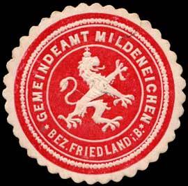 Gemeindeamt Mildeneichen - Bez. Friedland i.B.