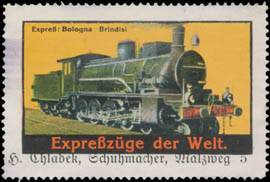 Eisenbahn Expreßzug  Bologna-Brindisi