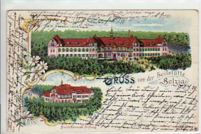 Belzig Heilstätte Litho 1900