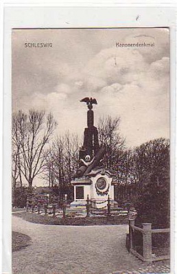 Schleswig in Holstein , Kanonendenkmal 1909