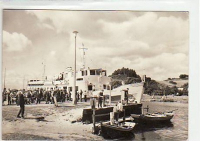 Ostseebad Baabe Rügen Dampfer Zingst 1973
