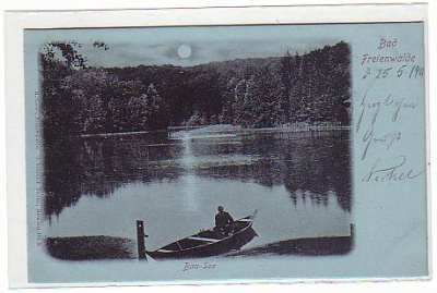 Bad Freienwalde an der Oder ,Baa See ,Mondschein 1901