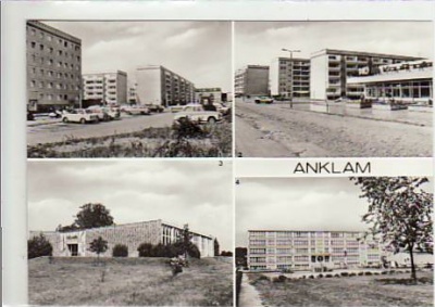 Anklam Neubauten und Kaufhalle 1979