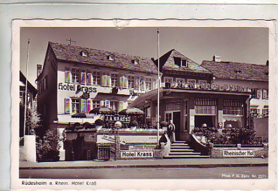 Rüdesheim im Rheingau Hotel Krass 1958