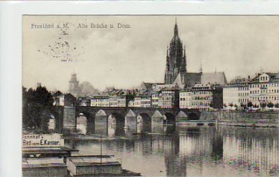Frankfurt am Main Alte Brücke 1914