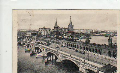 Berlin Friedrichshain Oberbaumbrücke 1923