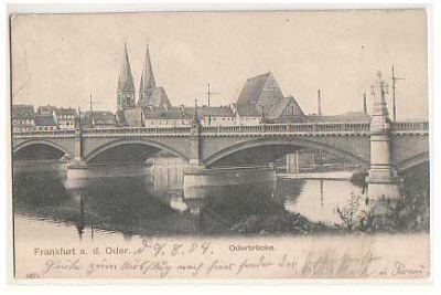 Frankfurt an der Oder Brücke 1904