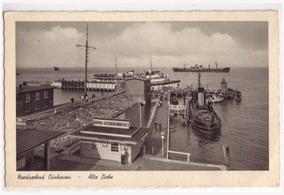Cuxhaven Alte Dampfer Hapag Seebäderdienst