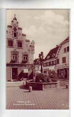 Offenburg Foto Karte mit Apotheke ca 1930