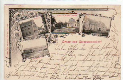 Giesmannsdorf Schlesien Keis Sprottau Stärkefabrik,Brauerei 1901