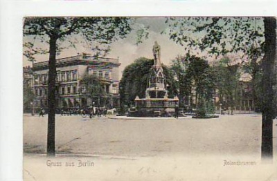 Berlin Mitte Rolandbrunnen ca 1910
