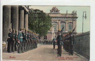 Berlin Mitte Unter den Linden Militär-Parade ca 1910