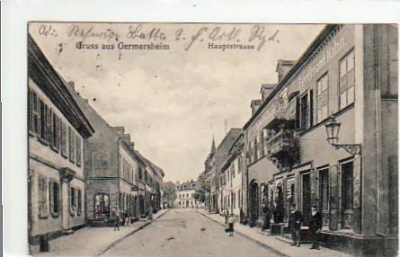 Germersheim am Rhein Hauptstrasse ca 1910