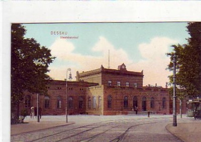 Dessau Bahnhof ca 1915
