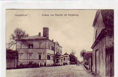 Altenplathow - Genthin  Schloss von Pieschel 1917