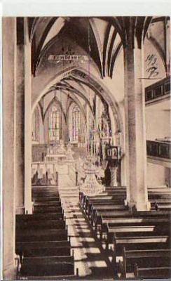 Sayda Erzgebirge Kirche von innen ca 1925