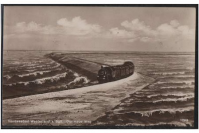 Sylt Westerland Der neue Weg Eisenbahn 1923