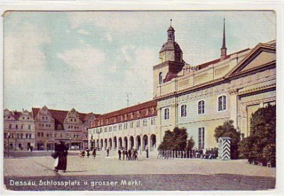 Dessau Schlossplatz ca 1915