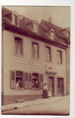 Saarbrücken  Foto Karte Restaurant Otto Tornow 1910