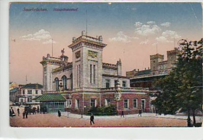 St.Johann Saarbrücken Bahnhof ca 1915