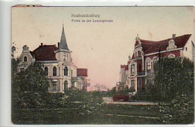 Neubrandenburg Partie an der Lessingstraße 1908