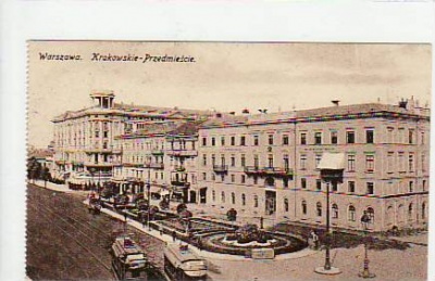 Warszawa Warschau Polen Krakowskie-Przedmiescie ca 1915