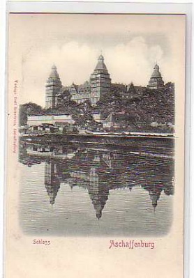 Aschaffenburg ,Schloss ,Prägekarte mit Relief vor 1907