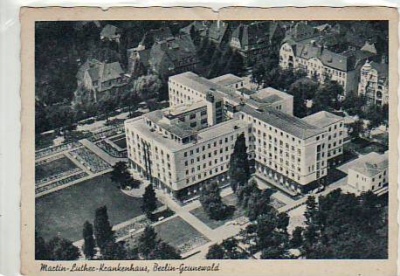 Berlin Grunewald Krankenhaus Luftbild 1944