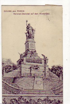 Rüdesheim im Rheingau Nationaldenkmal 1907