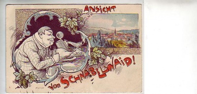 Schnabelwaid bei Pegnitz Litho von 1901