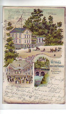 Schweizerhaus Niederstriegis bei Rosswein,Döbeln ,Litho 1903