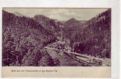 Kurort Oybin Oberlausitz mit Eisenbahn 1908