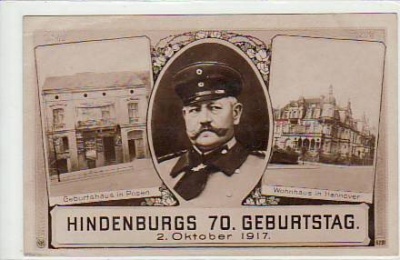 Posen Polen Hindenburg Geburtstag 1917