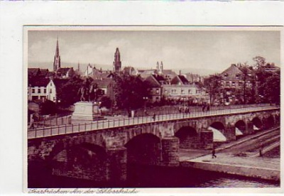 Saarbrücken  An der Schlossbrücke vor 1945