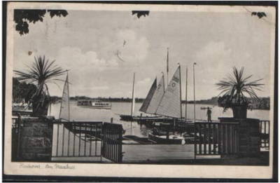 Hannover Segelboot Am Maschsee 1955