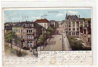 Zwickau Bahnhofstraße 1906