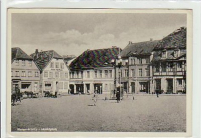 Waren an der Müritz Marktplatz ca 1950