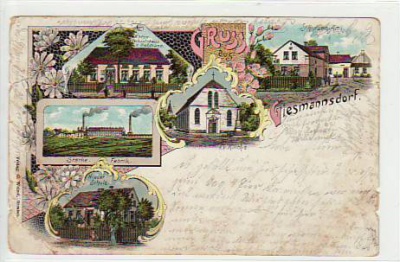 Giesmannsdorf Litho 1903 Schlesien