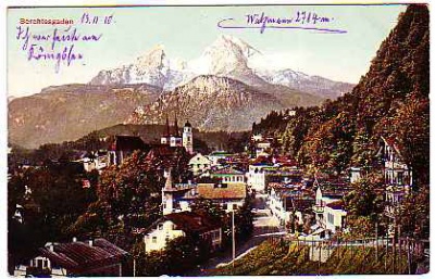 Berchtesgaden , Ansichtskarten , 1910