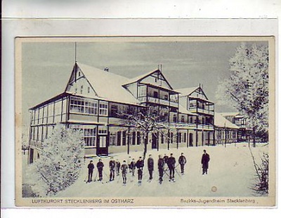 Stecklenberg Harz Jugendheim im Winter ca 1930