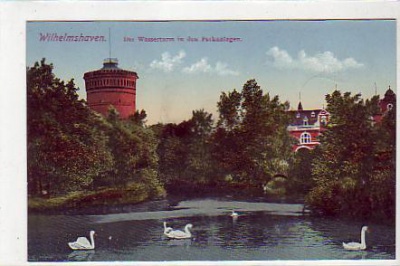Wilhelmshaven Wasserturm Parkseite ca 1910