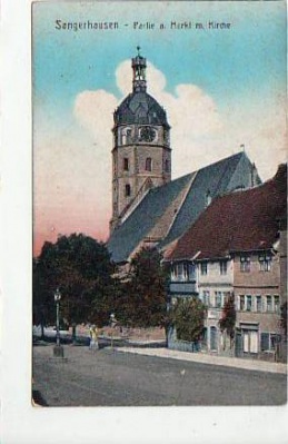 Sangerhausen Partie am Markt ca 1915