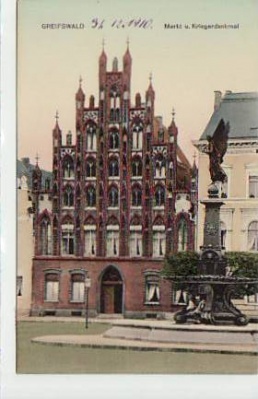 Greifswald Kriegerdenkmal 1910