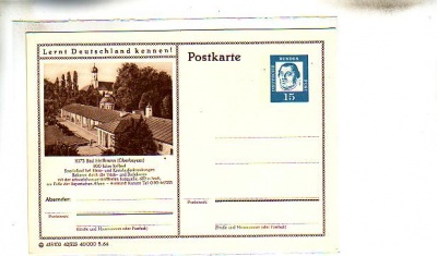Bad Heilbrunn Privat-Ganzsache nach 1945