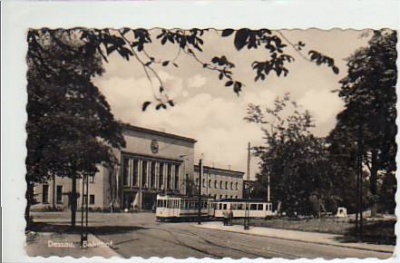 Dessau Bahnhof Strassenbahn 1955