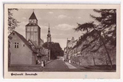Greifswald Domstraße 1954