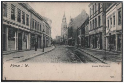 Hamm Westfalen Grosse Weststrasse 1907