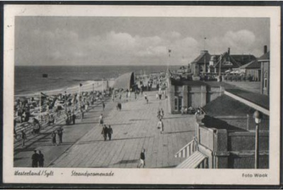 Sylt Westerland Strandpromenade Foto Waak 1955